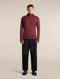 Men's Merino 260 Quantum Long Sleeve Zip Hoodie Port/Agate - 3