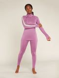 Women's Merino Blend 125 ZoneKnit™ Long Sleeve Half Zip Thermal Top Deco - 3
