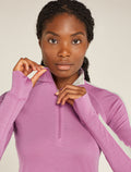 Women's Merino Blend 125 ZoneKnit™ Long Sleeve Half Zip Thermal Top Deco - 7