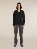 Women's Merino 260 Quantum Long Sleeve Zip Jacket Black - 3