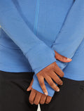 Women's Merino 260 Quantum Long Sleeve Zip Jacket Baja - 7