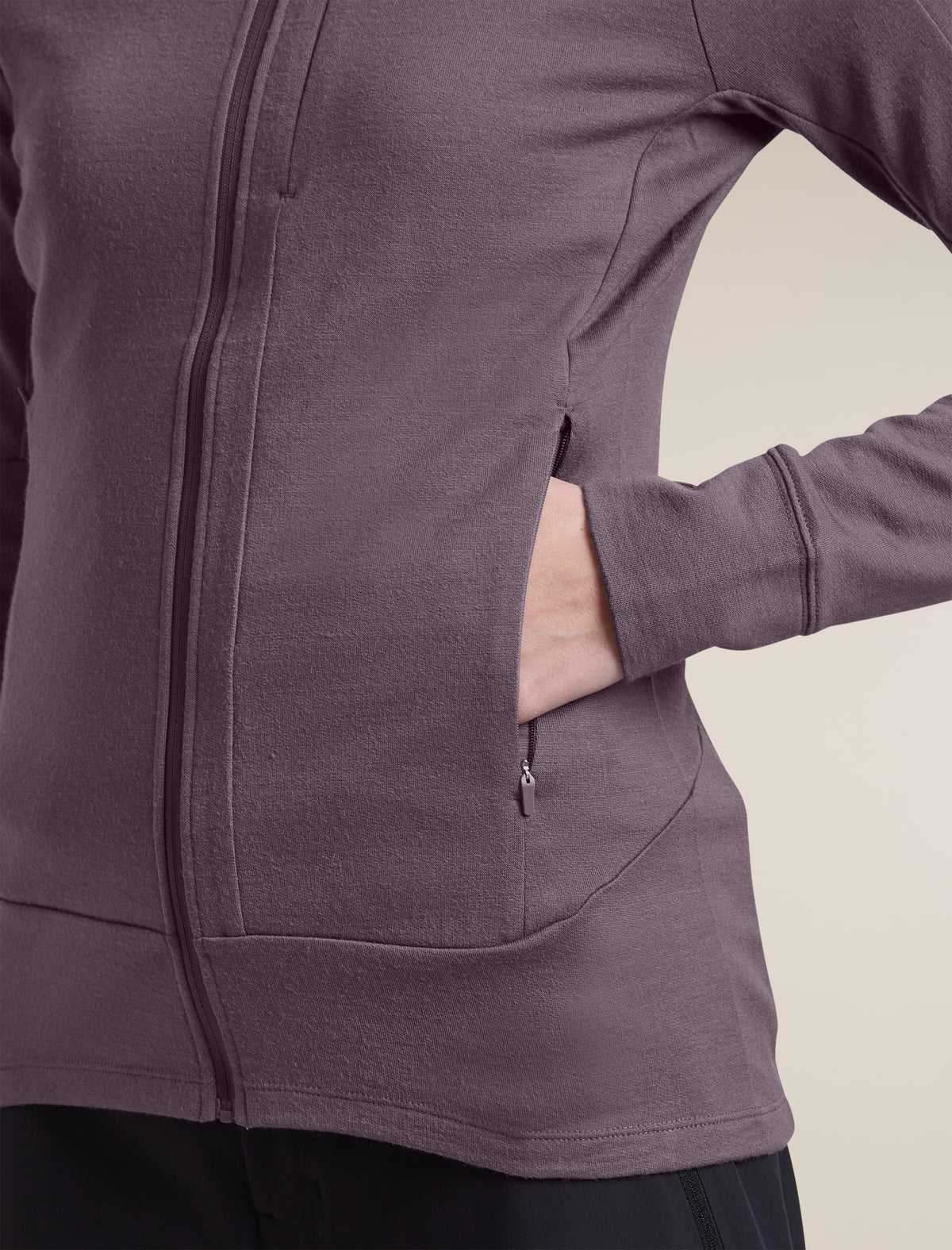 Manteau à glissière 260 Quantum en mérinos en mérinos pour femmes  - 9