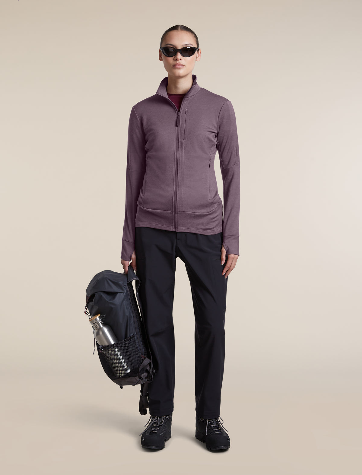 Manteau à glissière 260 Quantum en mérinos en mérinos pour femmes  - 4