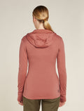 Women's Merino 260 Quantum Long Sleeve Zip Hoodie Cedar Wood - 2