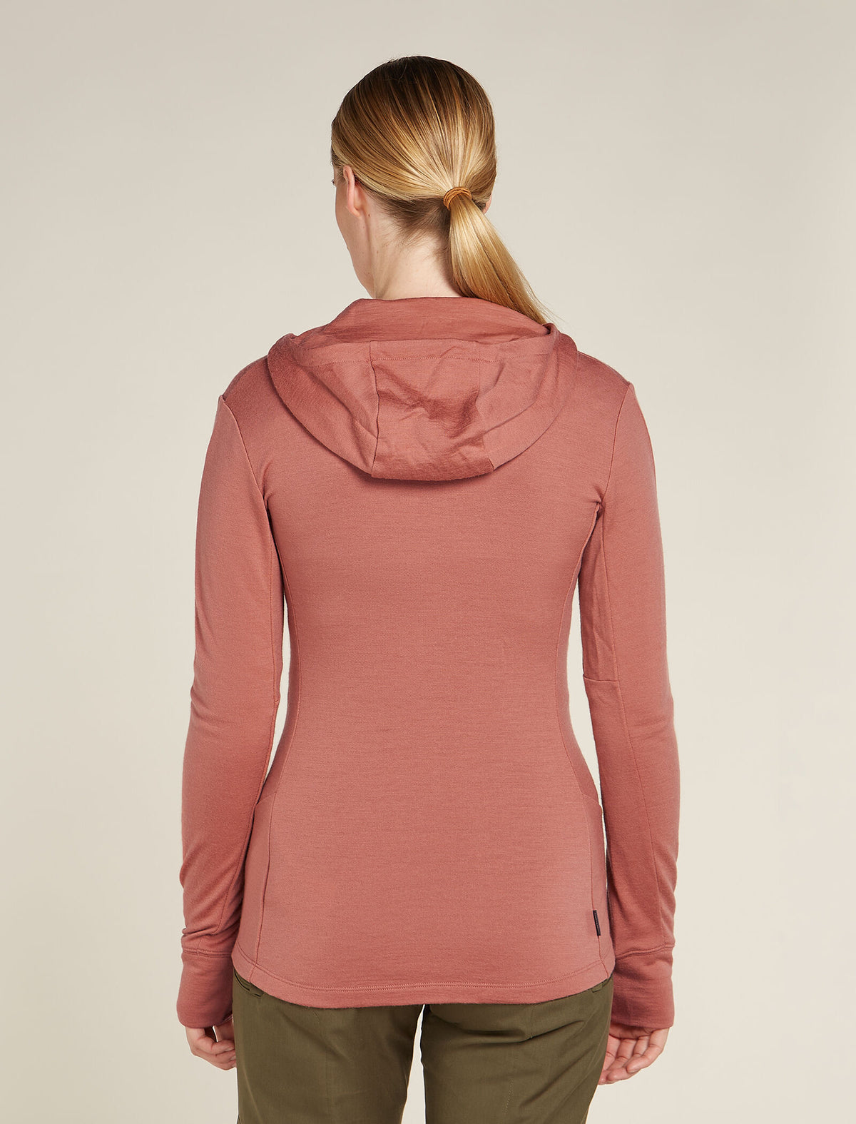 Women's Merino 260 Quantum Long Sleeve Zip Hoodie Cedar Wood - 2