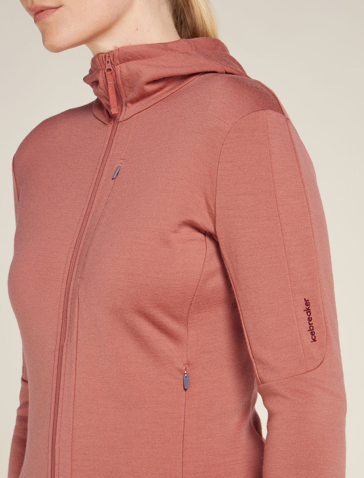 Women's Merino 260 Quantum Long Sleeve Zip Hoodie Cedar Wood - 6