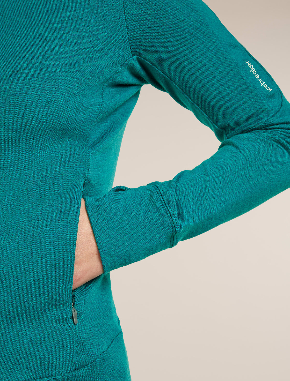 Women's Merino 260 Quantum Long Sleeve Zip Hoodie Tidal Teal - 12