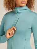 Women's Merino 260 Quantum Long Sleeve Zip Hoodie Hydro - 10