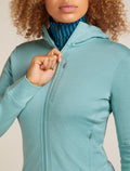Women's Merino 260 Quantum Long Sleeve Zip Hoodie Hydro - 7
