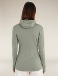 Women's Merino 260 Quantum Long Sleeve Zip Hoodie Oil/Black/Silver - 2
