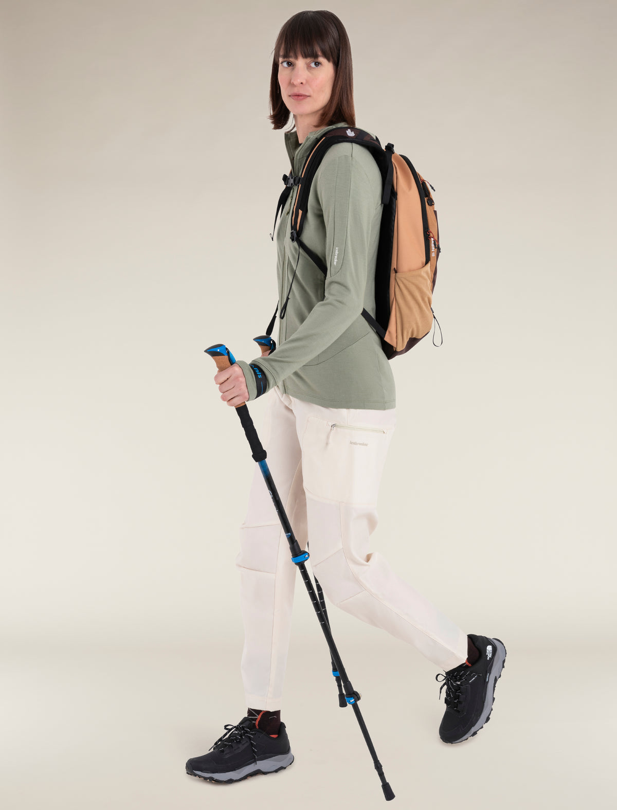 Women's Merino 260 Quantum Long Sleeve Zip Hoodie Oil/Black/Silver - 4