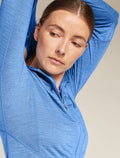 Women's Merino Blend 200 Realfleece™ Descender Long Sleeve Zip Hoodie Baja - 6