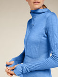 Women's Merino Blend 200 Realfleece™ Descender Long Sleeve Zip Hoodie Baja - 7