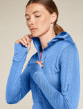 Women's Merino Blend 200 Realfleece™ Descender Long Sleeve Zip Hoodie Baja - 8