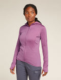 Women's Merino Blend 200 Realfleece™ Descender Long Sleeve Zip Hoodie Deco - 1