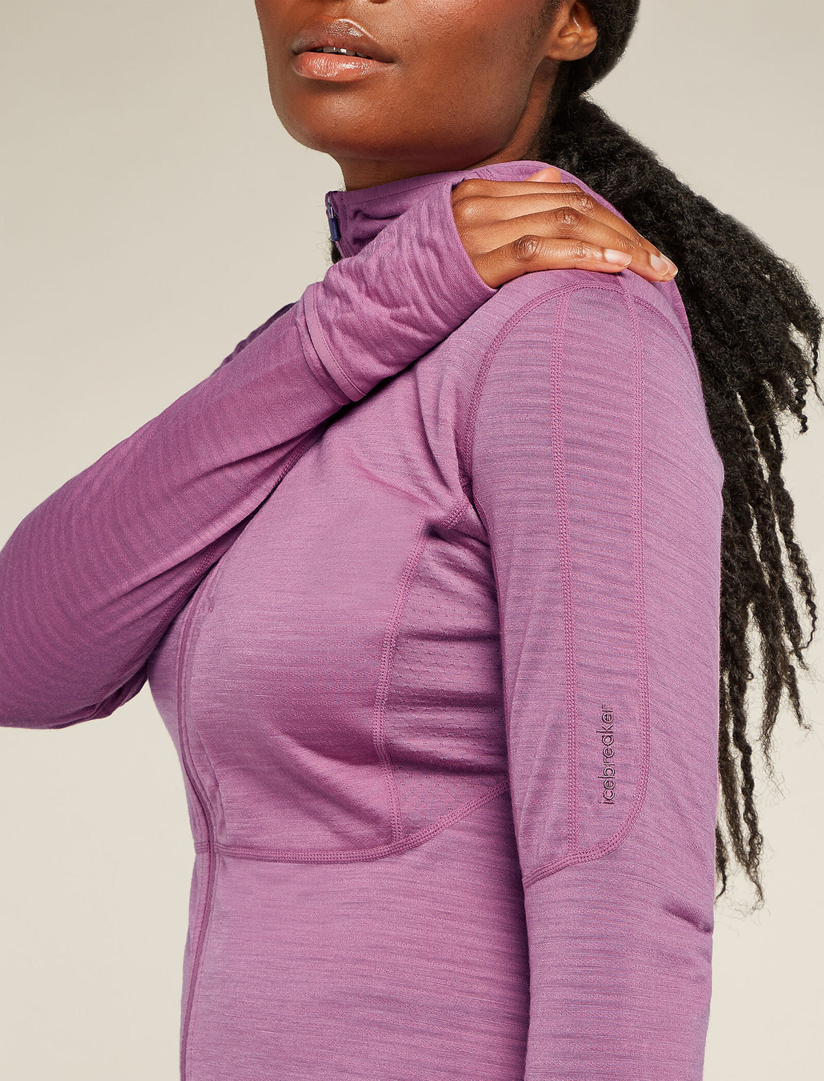 Women's Merino Blend 200 Realfleece™ Descender Long Sleeve Zip Hoodie Deco - 6