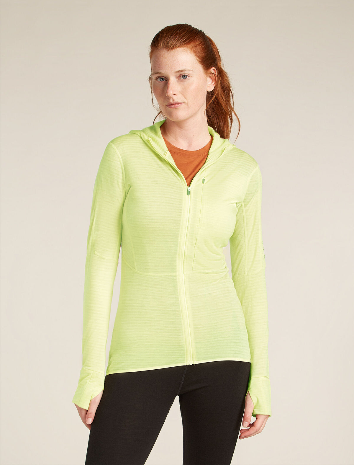 Haut à capuche, manches longues et glissière 200 RealFleece™ Descender en mélange de mérinos Women's  - 1