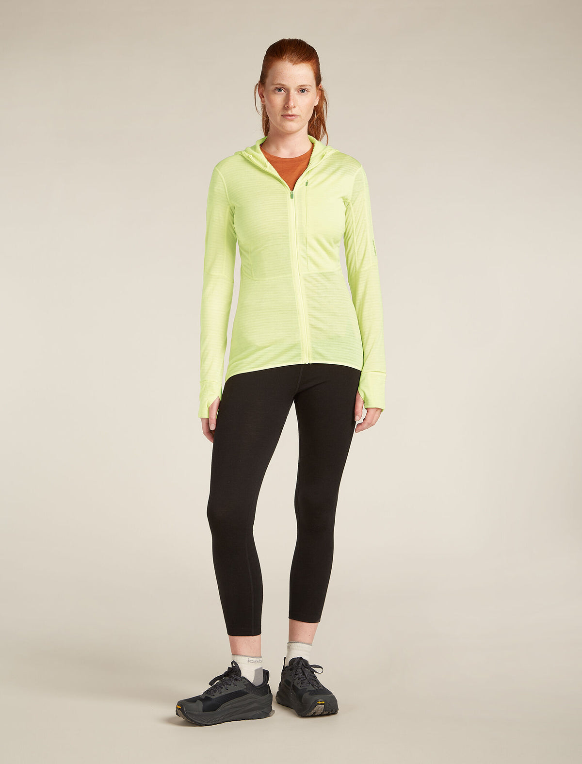 Haut à capuche, manches longues et glissière 200 RealFleece™ Descender en mélange de mérinos Women's  - 3