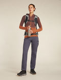 Women's Merino Blend 200 Realfleece™ Descender Long Sleeve Zip Hoodie Dusty clay/carob - 4