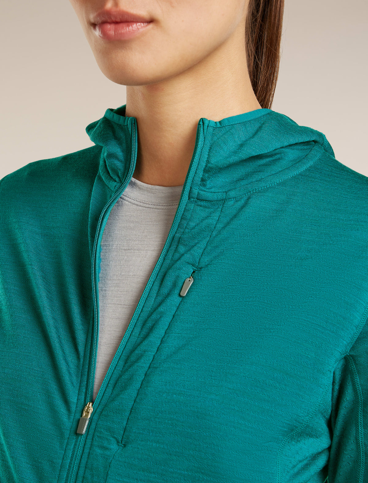 Haut à capuchon à glissière 200 Realfleece™ Descender en mélange de mérinos pour femmes  - 6