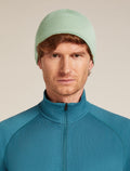 Unisex Merino 200 Pocket Hat Peridot/Seaglass - 4