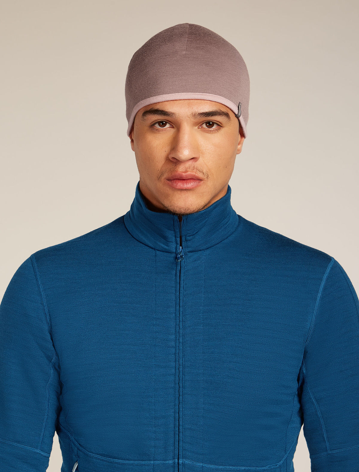 Unisex Merino 200 Pocket Hat Summit/Blush - 3