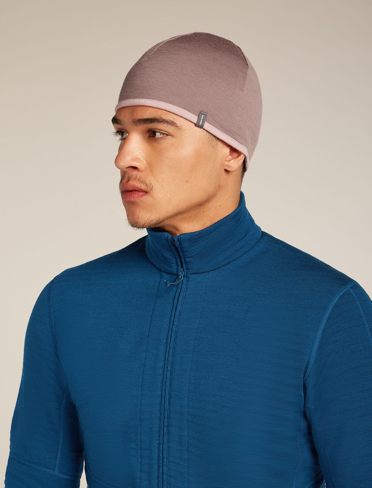Unisex Merino 200 Pocket Hat Summit/Blush - 4