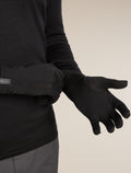 icebreaker Unisex 200 Oasis Glove Liners Black MEN$WOMEN - 5