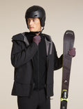 icebreaker Unisex Merino 200 Oasis Glove Liners Grey Plum Unisex - 3