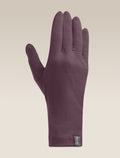 icebreaker Unisex Merino 200 Oasis Glove Liners Grey Plum Unisex - 7