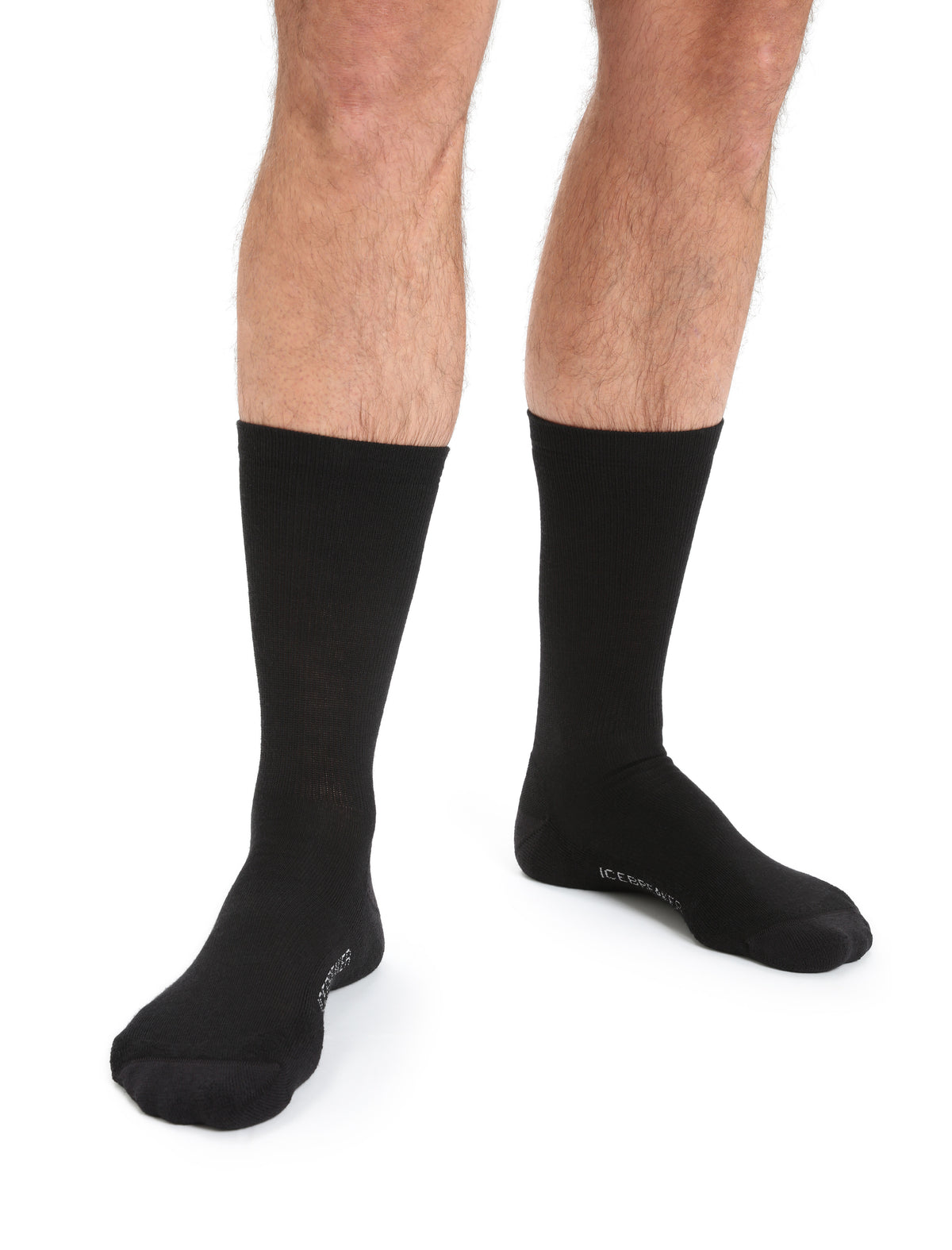 Men's Merino Lifestyle Light Crew Socks Black - 3