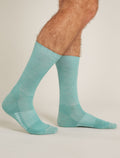 Men's Merino Lifestyle Light Crew Socks Cloud Ray/Snow - 1