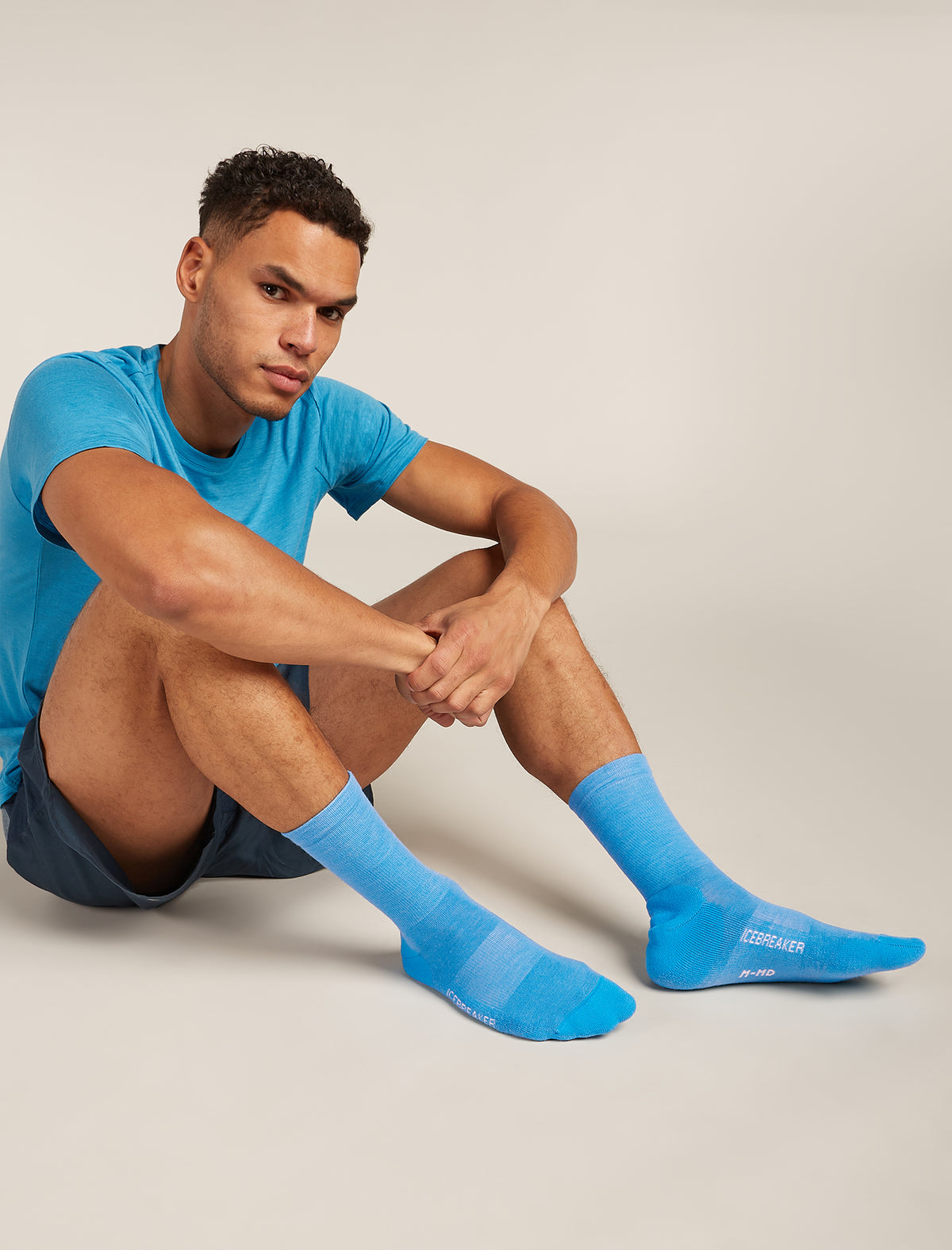 Men's Merino Lifestyle Light Crew Socks Arctic/snow - 2