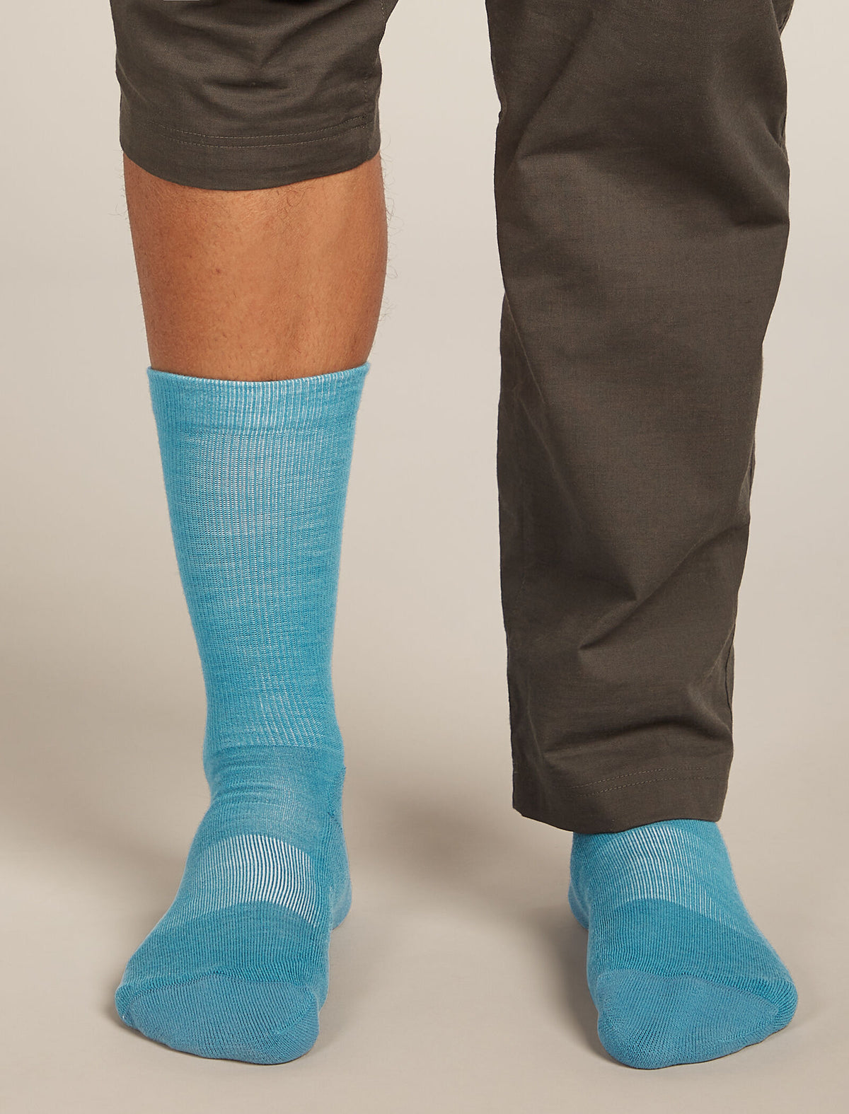 Men's Merino Lifestyle Light Crew Socks Topaz/Hydro - 3