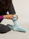 Mi-chaussettes de randonnée légères en mélange de mérinos Hike Light Crew Kids’  - 1