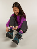 Mi-chaussettes de randonnée légères en mélange de mérinos Hike Light Crew Kids’  - 1