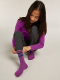 Mi-chaussettes de randonnée légères en mélange de mérinos Hike Light Crew Kids’  - 2